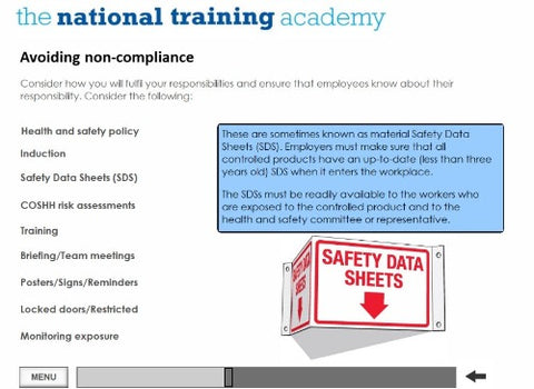 Control of Substances Hazardous to Health SCORM File