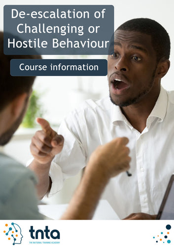 De-escalation of Hostile and Challenging Behaviour SCORM File