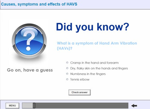 Hand Arms Vibration Syndrome HAVS screen shot  2