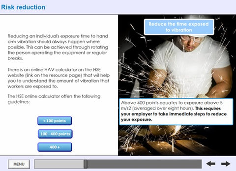 Hand Arm Vibration (HAVS) Online Training - screen shot 7
