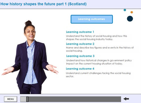 History of Social Housing in Scotland Online Training - screen shot 1