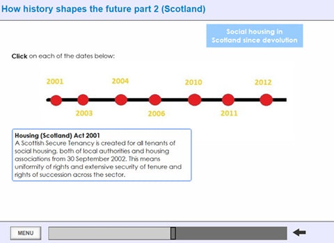 History of Social Housing in Scotland Online Training - screen shot 6
