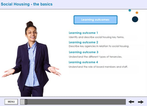 An introduction to social housing online training - Screen shot 1