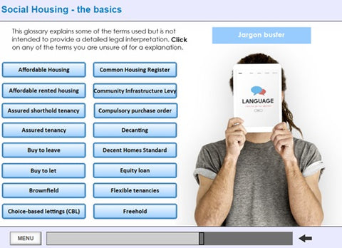 An introduction to social housing online training - Screen shot 3