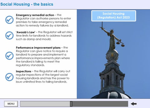 An introduction to social housing online training - Screen shot 4