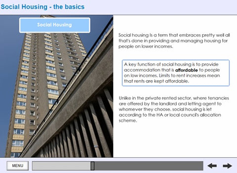 An Introduction to Social Housing (Wales) Online Training - screen shot 2