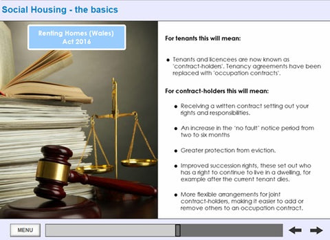 An Introduction to Social Housing (Wales) Online Training - screen shot 4