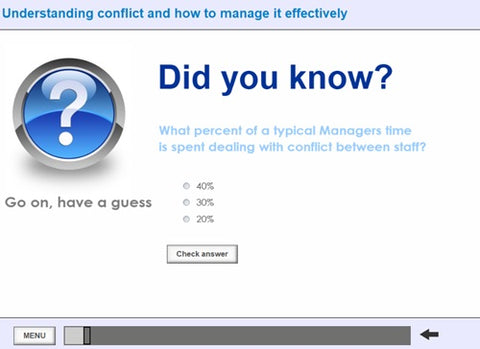 Managing conflict for managers screen shot 2
