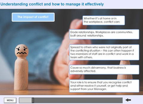 Managing conflict for managers screen shot 3