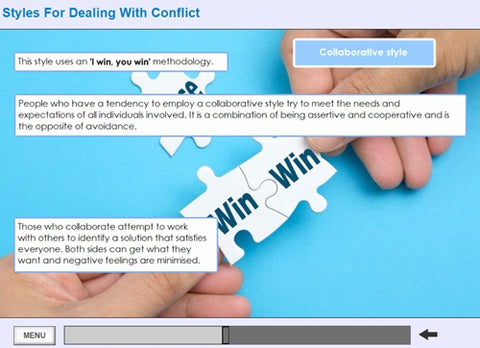 Managing conflict for managers screen shot 6