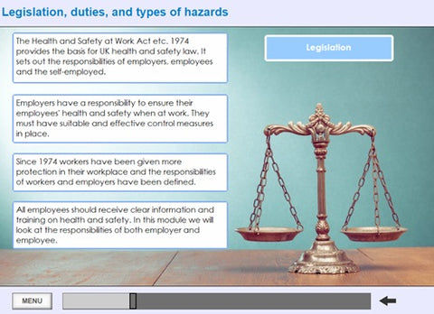 Manual Handling for Managers Online Training - screen shot 1