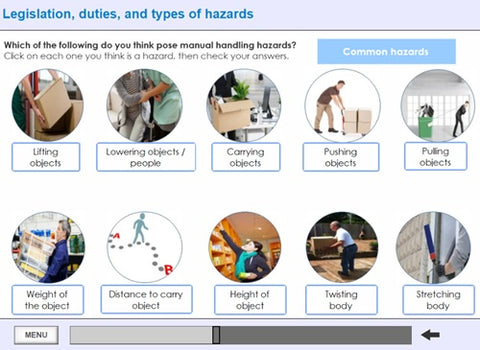 Manual Handling for Managers Online Training - screen shot 2