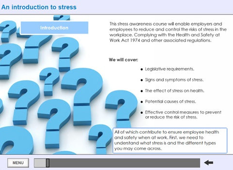 Stress Awareness for Managers Online Training - screen shot 1
