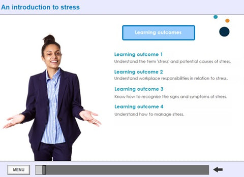 Stress Awareness in the Workplace Online Training - screen shot 1