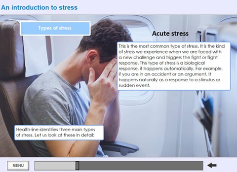 Stress Awareness in the Workplace Online Training - screen shot 3