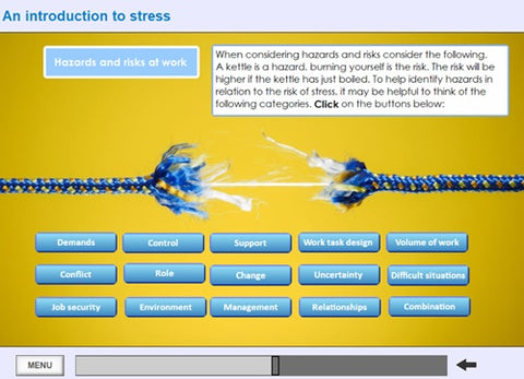 Stress Awareness in the Workplace Online Training - screen shot 5