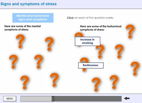 Stress Awareness in the Workplace Online Training - screen shot 6