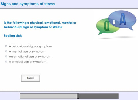 Stress Awareness in the Workplace Online Training - screen shot 8
