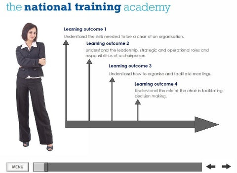 Chairperson Skills in an Organisation Online Training screen shot 1
