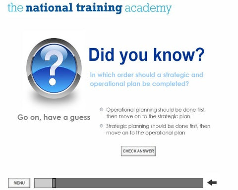 Chairperson Skills in an Organisation Online Training screen shot 2