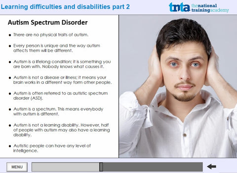 Learning disabilities awareness course  screen shot 5